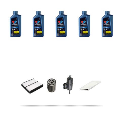 Kit tagliando 4 FILTRI e 5L OLIO compatibile con Honda Accord Coupe VII 1.8i 100kw dal 1998
