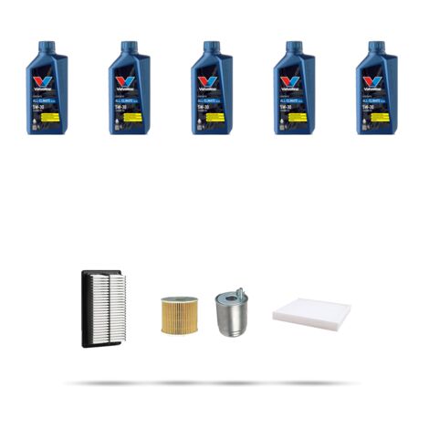 Kit tagliando 4 FILTRI e 5L OLIO compatibile con Hyundai i30 (PDE) 1.6 CRDi 100kw dal 2018