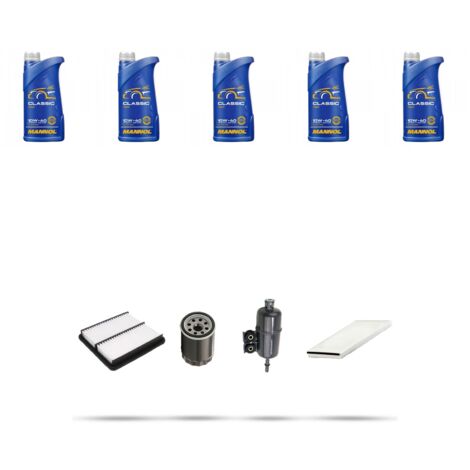 Kit tagliando 4 FILTRI e 5L OLIO compatibile con Hyundai i30 (PDE) 1.6 CRDi 70kw dal 2018