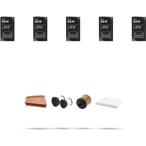 Kit tagliando 4 FILTRI e 5L OLIO compatibile con Jeep Cherokee IV (KL) 2.2 CRDI 143kw dal 2018