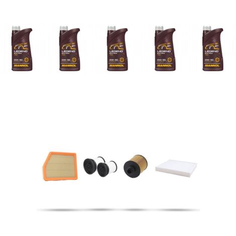 Kit tagliando 4 FILTRI e 5L OLIO compatibile con Jeep Cherokee IV (KL) 2.2 MJT 147kw dal 2015