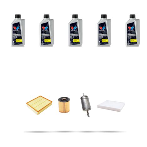 Kit tagliando 4 FILTRI e 5L OLIO compatibile con Jeep Renegade (BU) 1.6 E-torQ 81kw dal 2014