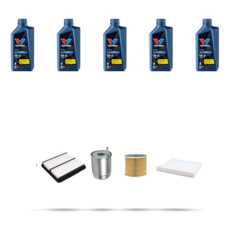 Kit tagliando 4 FILTRI e 5L OLIO compatibile con Kia Cee D III (CD) 1.6 CRDi 85kw dal 2018