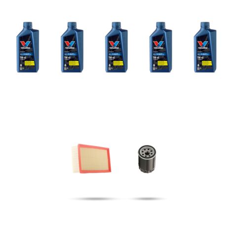Kit tagliando 4 FILTRI e 5L OLIO compatibile con Lotus Exige 1.8 131kw dal 2000