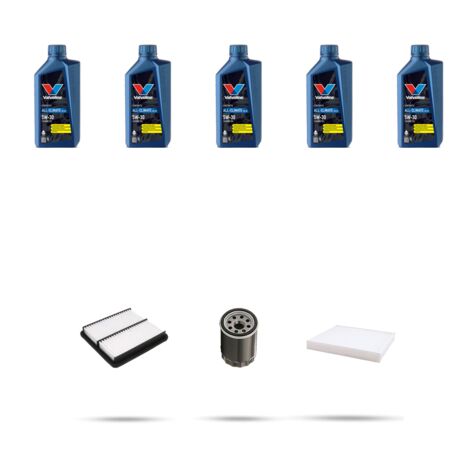 Kit tagliando 4 FILTRI e 5L OLIO compatibile con Mazda 6 (GH) 1.8 88kw dal 2008