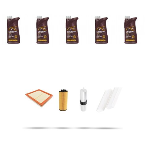 Kit tagliando 4 FILTRI e 5L OLIO compatibile con Mini III (F54,F55,F56,F57,F60) 1.5 Diesel 85kw Dal 2014