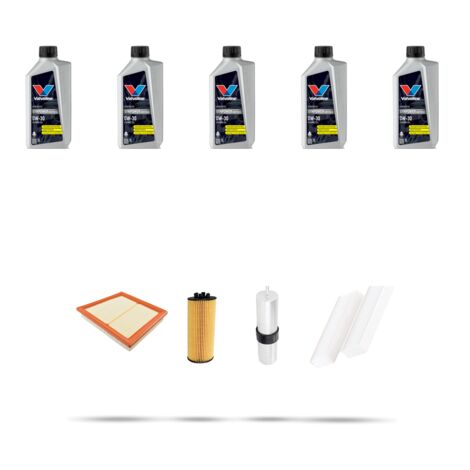 Kit tagliando 4 FILTRI e 5L OLIO compatibile con Mini III (F54,F55,F56,F57,F60) 1.5 Diesel 85kw Dal 2015
