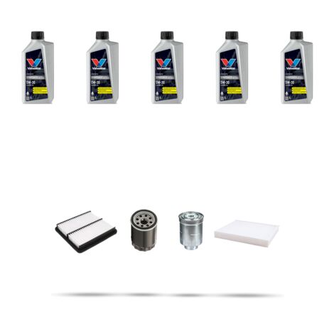 Kit tagliando 4 FILTRI e 5L OLIO compatibile con Mitsubshi ASX (GA7W) 1.8 DI-D 110kw Dal 2010