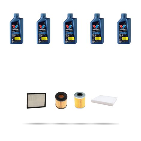 Kit tagliando 4 FILTRI e 5L OLIO compatibile con Opel Astra G 1.7 CDTI 59kw dal 2003