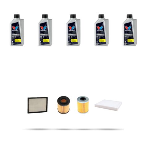Kit tagliando 4 FILTRI e 5L OLIO compatibile con Opel Astra G 1.7 DTI 55kw dal 1999