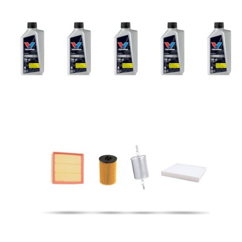 Kit tagliando 4 FILTRI e 5L OLIO compatibile con Opel Astra G 1.8 16V 92kw dal 2000