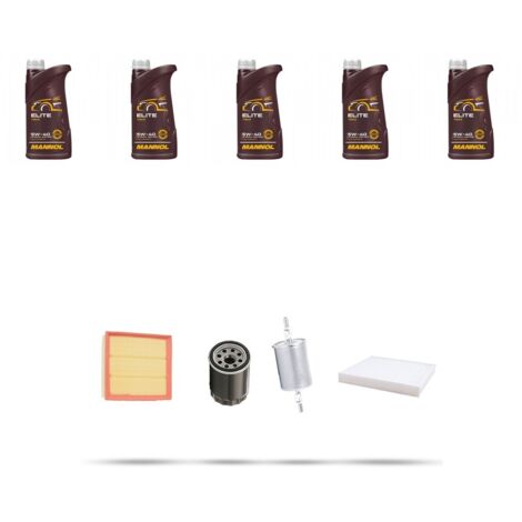 Kit tagliando 4 FILTRI e 5L OLIO compatibile con Opel Astra G 2.0 16v 100kw dal 1998