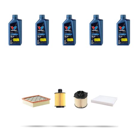 Kit tagliando 4 FILTRI e 5L OLIO compatibile con Opel Astra J ,GTC,SW 2.0 CDTI 96kw Dal 2014