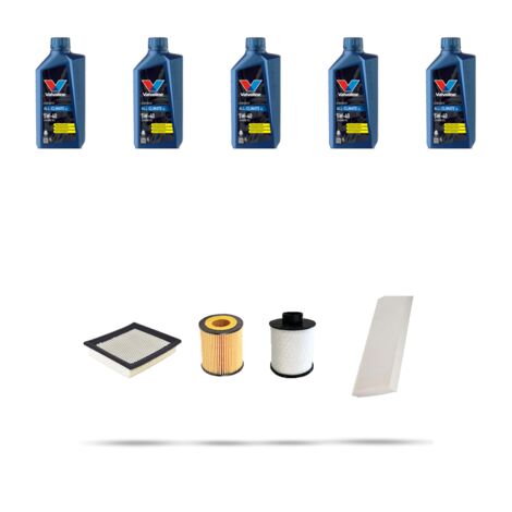 Kit tagliando 4 FILTRI e 5L OLIO compatibile con Opel Vectra C 1.9 CDTI 88kw dal 2004