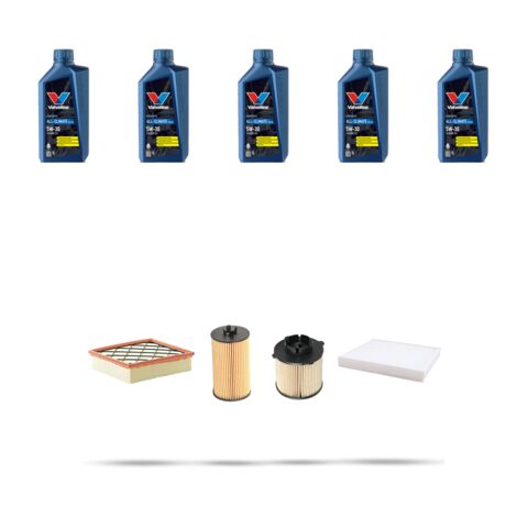 Kit tagliando 4 FILTRI e 5L OLIO compatibile con Opel Zafira C Tourer 1.6 CDTI 100kw dal 2013