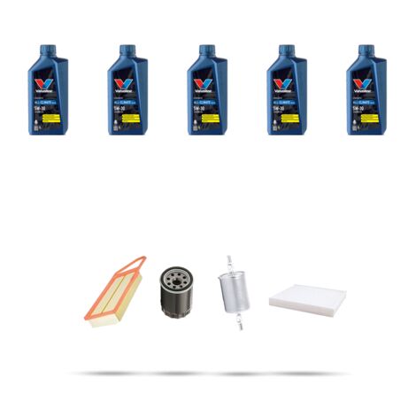 Kit tagliando 4 FILTRI e 5L OLIO compatibile con Peugeot 407 3.0 24v 155kw dal 2004