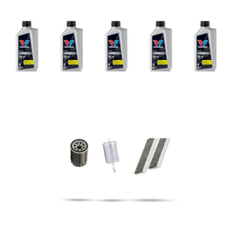 Kit tagliando 4 FILTRI e 5L OLIO compatibile con Renault Latitude 1.6 RS 132kw dal 2014