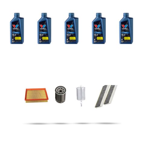 Kit tagliando 4 FILTRI e 5L OLIO compatibile con Renault Latitude 2.0 16v 103kw dal 2011