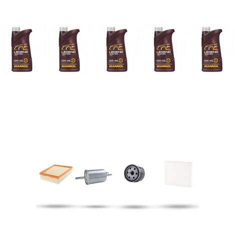 Kit tagliando 4 FILTRI e 5L OLIO compatibile con Renault Scenic III / Grand Scenic (JZ16) 1.4 16v 96kw Dal 2009