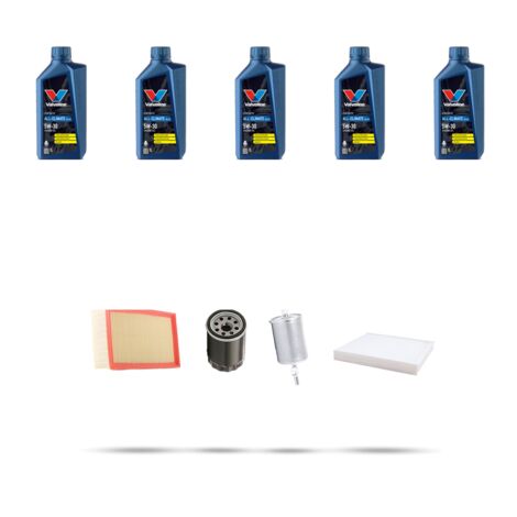 Kit tagliando 4 FILTRI e 5L OLIO compatibile con Seat Ibiza III 1.8 20v 132kw Dal 2001