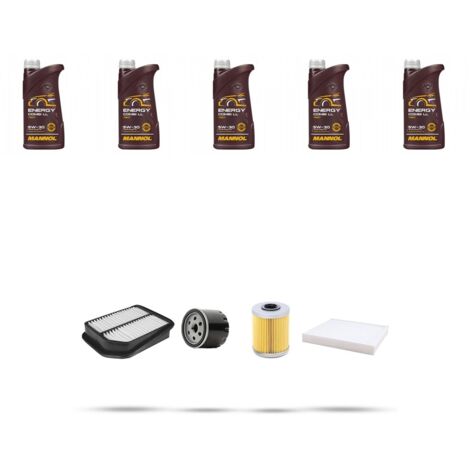 Kit tagliando 4 FILTRI e 5L OLIO compatibile con Suzuki Grand Vitara 1.9 DDIS 95kw dal 2006