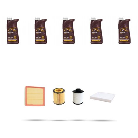 Kit tagliando 4 FILTRI e 5L OLIO compatibile con Suzuki Sx4 Dal 1.9 DDIS 88kw 2006