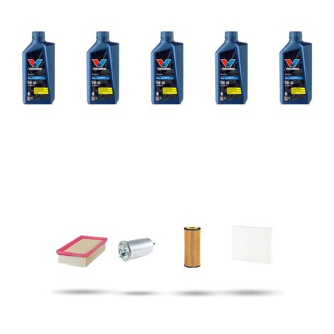Kit tagliando 4 FILTRI e 5L OLIO compatibile con Vw Golf IV (1j1 1j5) 1.9 TDI 96kw Dal 2001 al 2004