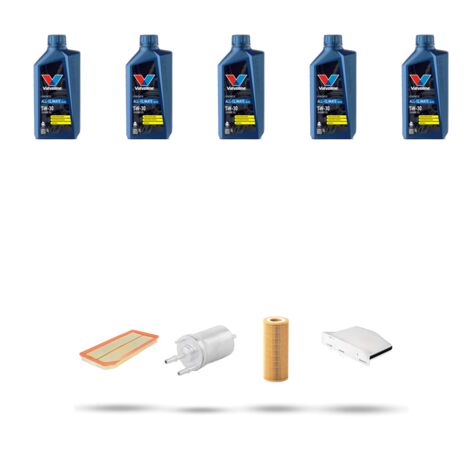 Kit tagliando 4 FILTRI e 5L OLIO compatibile con Vw Golf VI (5K15,5J5,5M1,517,521) 2.0 TSI GTI 173kw Dal 2011