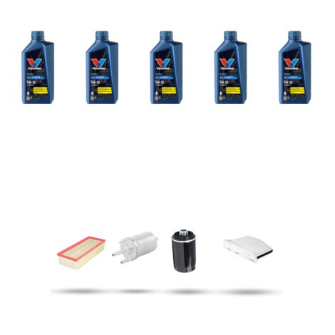 Kit tagliando 4 FILTRI e 5L OLIO compatibile con VW Scirocco III (1K8) 2.0 TFSI 147kw Dal 2008