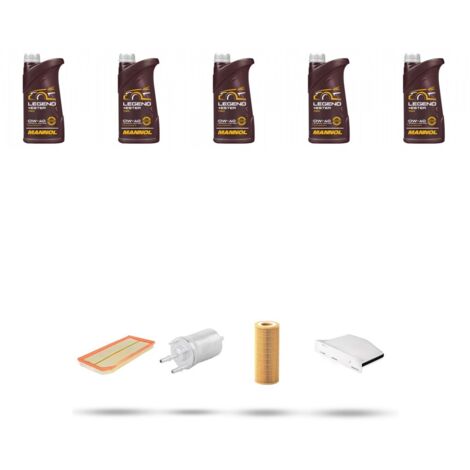 Kit tagliando 4 FILTRI e 5L OLIO compatibile con VW Scirocco III (1K8) 2.0 TSI R 195kw Dal 2009