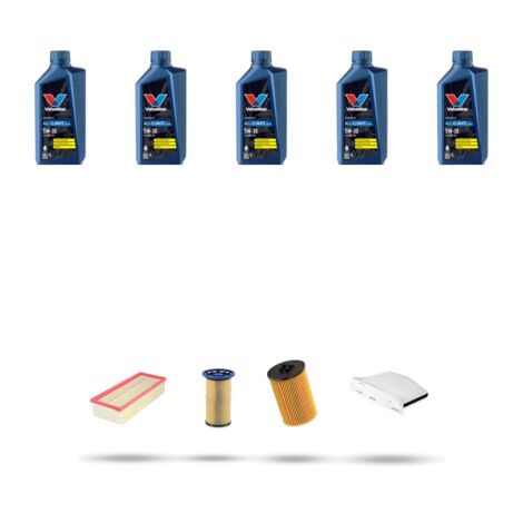 Kit tagliando 4 FILTRI e 5L OLIO compatibile con Vw Sharan II (7N) 2.0 TDI 135kw Dal 2015