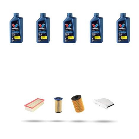 Kit tagliando 4 FILTRI e 5L OLIO compatibile con Vw Sharan II (7N) 2.0 TDI CR 135kw Dal 2018