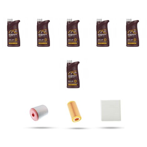 Kit tagliando 4 FILTRI e 6L OLIO compatibile con Audi A7 (4K) 55 TFSI 270kw dal 2019