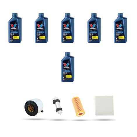 Kit tagliando 4 FILTRI e 6L OLIO compatibile con Audi Q5 II (FYB,FYG) 3.0 tdi 210kw dal 2017