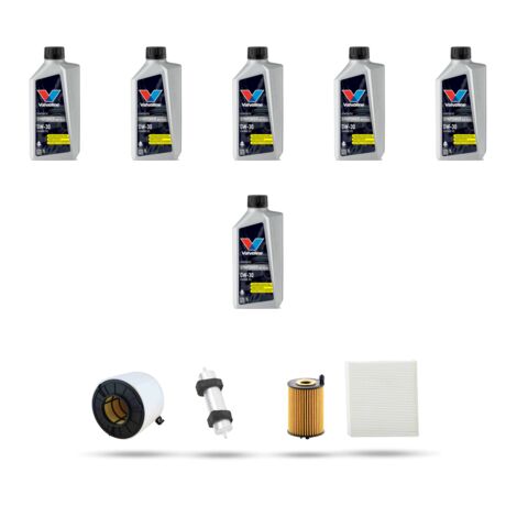 Kit tagliando 4 FILTRI e 6L OLIO compatibile con Audi Q5 II (FYB,FYG) 35 tdi hybrid 120kw dal 2019