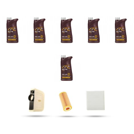 Kit tagliando 4 FILTRI e 6L OLIO compatibile con Audi Q7 (4M) 2.0 tfsi 185kw dal 2015