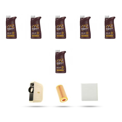 Kit tagliando 4 FILTRI e 6L OLIO compatibile con Audi Q8 (4M) 45 TFSI 180kw dal 2020