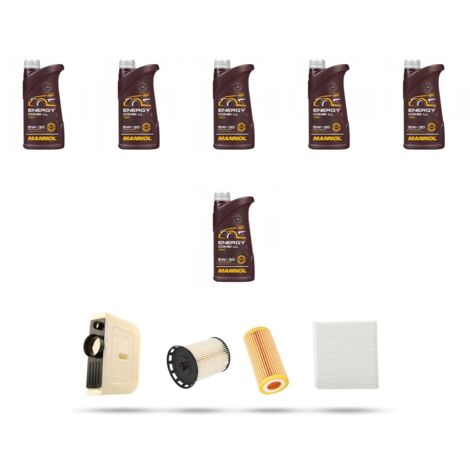 Kit tagliando 4 FILTRI e 6L OLIO compatibile con Audi Q8 (4M) 50 TDI 210kw dal 2018