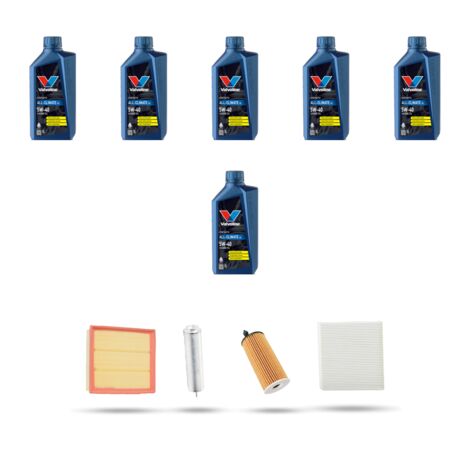 Kit tagliando 4 FILTRI e 6L OLIO compatibile con Bmw serie 1 (F20,F21) 118 d 105kw dal 2011