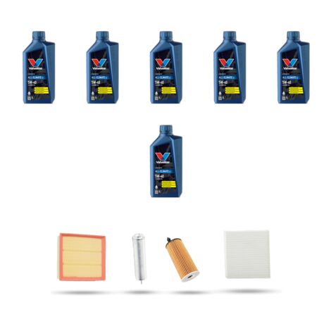 Kit tagliando 4 FILTRI e 6L OLIO compatibile con Bmw Serie 1 (F20,F21) 120 d 135kw dal 2011