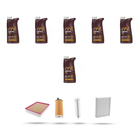 Kit tagliando 4 FILTRI e 6L OLIO compatibile con Bmw serie 2 (F23) 218d 105kw dal 2014