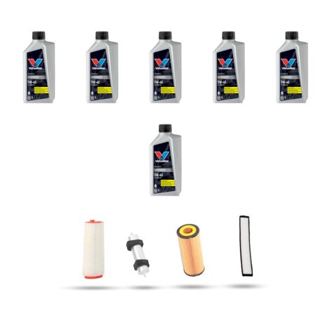 Kit tagliando 4 FILTRI e 6L OLIO compatibile con Bmw serie 3 (E46) 320td cd 110kw dal 2001