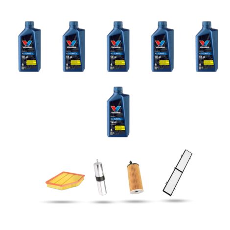 Kit tagliando 4 FILTRI e 6L OLIO compatibile con Bmw serie 3 (E90,E91,E92,E93) 320d 130kw dal 2007