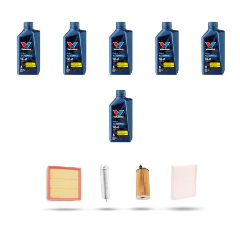 Kit tagliando 4 FILTRI e 6L OLIO compatibile con Bmw serie 3 (F30, F80,F31) 320d 120kw dal 2011