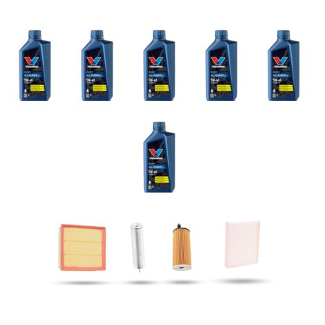 Kit tagliando 4 FILTRI e 6L OLIO compatibile con Bmw serie 3 (F30, F80,F31) 325d 160kw dal 2013