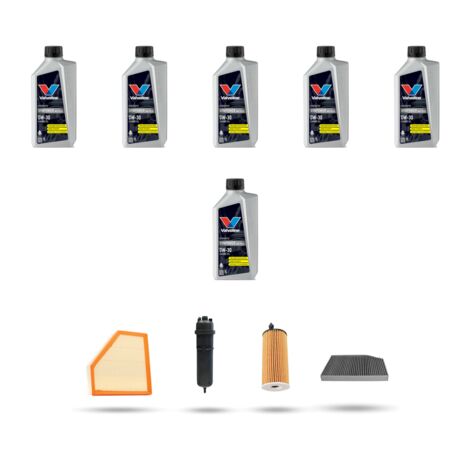 Kit tagliando 4 FILTRI e 6L OLIO compatibile con Bmw serie 3 (G20, G21,G80) 318d 110kw dal 2018