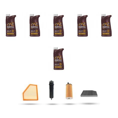 Kit tagliando 4 FILTRI e 6L OLIO compatibile con Bmw serie 3 (G20, G21,G80) 318d hybrid 110kw dal 2020