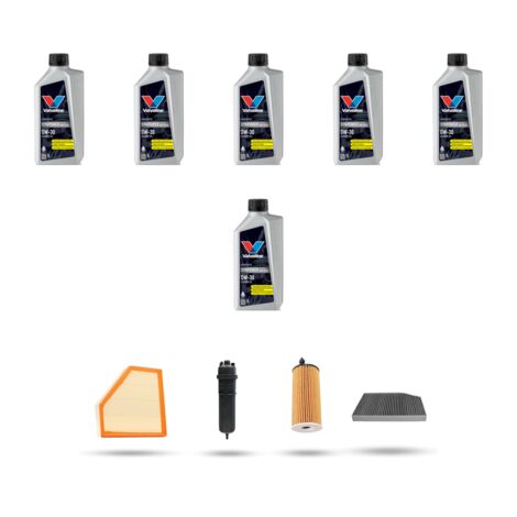 Kit tagliando 4 FILTRI e 6L OLIO compatibile con Bmw serie 3 (G20, G21,G80) 320d 120kw dal 2019