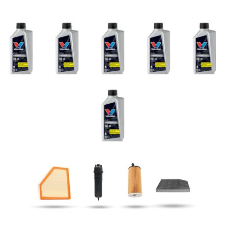 Kit tagliando 4 FILTRI e 6L OLIO compatibile con Bmw serie 3 (G20, G21,G80) 320d 140kw dal 2018