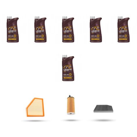 Kit tagliando 4 FILTRI e 6L OLIO compatibile con Bmw serie 3 (G20, G21,G80) 320e 150kw dal 2020